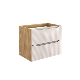 Petits Meubles Mueble bajo lavabo 70cm paneles de melamina y mdf beige y madera