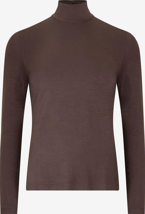 Akris Top mit langen Ärmeln und Stehkragen aus Modal