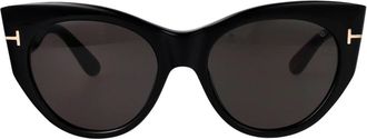 Tom Ford Kristen-02 Zonnebril - Dames - Zonnebrillen - Zwart - 54 MM - Accessoires
