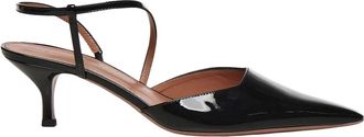 Giuliano Galiano Zwarte sandaal met hak en verstelbare band - Dames - Pumps - Zwart - 38 EU - Schoenen