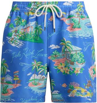 Ralph Lauren Badmode, Heren, Veelkleurig, S, Polyester, Traveler Zwembroek