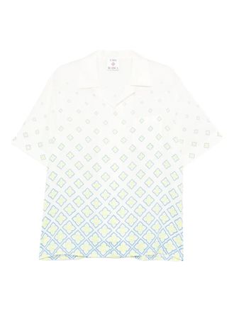 Casablanca monogram short sleeve shirt - Bianco