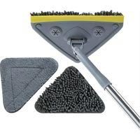 OEM Mopa Multifuncional Para Uso En Seco Y H&uacute;medo, Giratoria 360 Grados, Desmontable, Para Limpiar Techos, Paredes Y Ventanas (4 Mangos De 150 Cm En Total