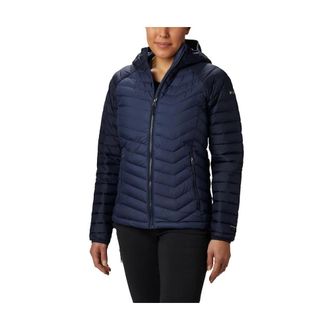 Columbia Powder Lite Hooded Jacket - Dames - Winterjassen - Blauw - XS - Polyester - Jassen