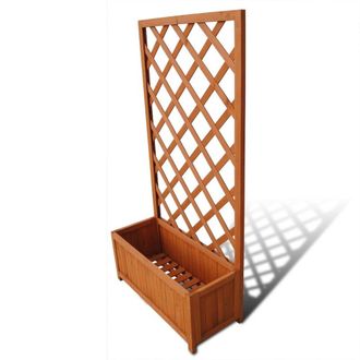 vidaXL Trellis Planter 2 4 x 11.8 x 4 5, 41298