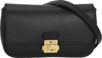 Coccinelle C-Me Lock Mini - Dames - Schoudertassen - Zwart - ONE Size - Leer - Tassen