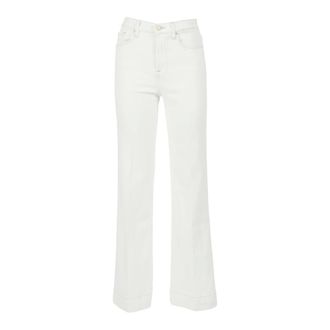 7 For All Mankind Flared Jeans, female, White, Size: W27 Modern Dojo Tailorless Sugar