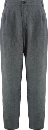 Darkpark pleated Phebe wool trousers - Grey