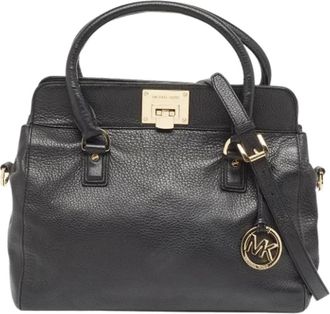 Michael Kors Tweedehands leren handtassen - Dames - Vintage Schoudertas - Zwart - ONE Size - Vintage