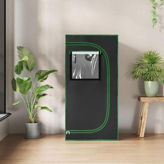 Woltu Armario De Cultivo Hidrop&oacute;nico Reflectante De Mylar Negro, 60 X 60 X 180 Cm - Woltu