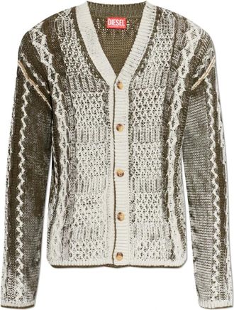 Diesel Truien & Vesten, Heren, Groen, XL, Katoen, K-Mioto Vest