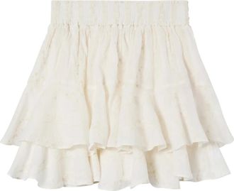 MC2 Saint Barth Eivissa Mini Rok Ramie Frames Embry 10 - Dames - Korte rokken - Wit - S - Katoen - Rokken