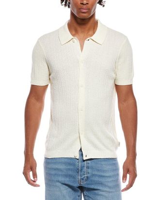 Onia Boucle Rib Button-Up Shirt
