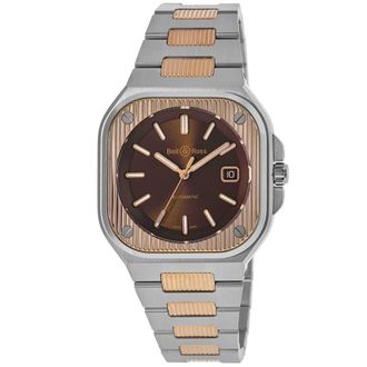 Bell & Ross BR 05 (40 MM) Gold Limited Edition Brown Dial Two-Tone Stainless Steel Mens Watch BR05A-EL-GLST/SSG