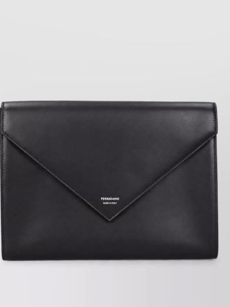 Ferragamo leather clutch bag