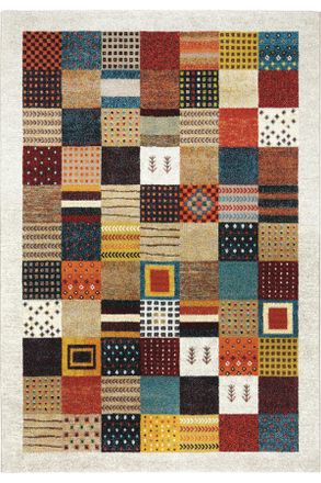 Novel Webteppich, Mehrfarbig, Textil, Vintage, rechteckig, 160x230 cm, Textiles Vertrauen - Oeko-Tex, in verschiedenen Größen erhältlich, Teppiche und Böden