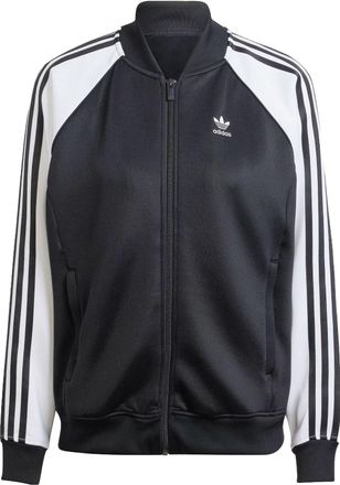 adidas (WMNS) adidas Adicolor Classics Oversized SST Track Jacket Black White IK4026
