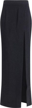 Alessandra Rich Wool Long Womens Skirt