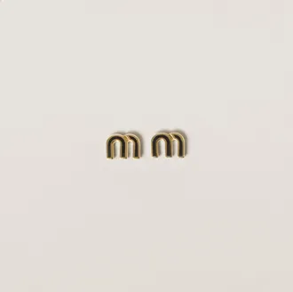 Miu Miu Enameled metal earrings