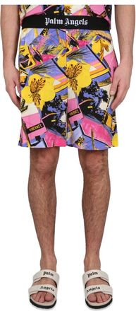 Palm Angels Uomo, Pantaloncini, Multicolore, S, new