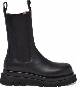 Bottega Veneta Schoenen, Heren, Zwart, 44 EU, Leer, Stivaletto