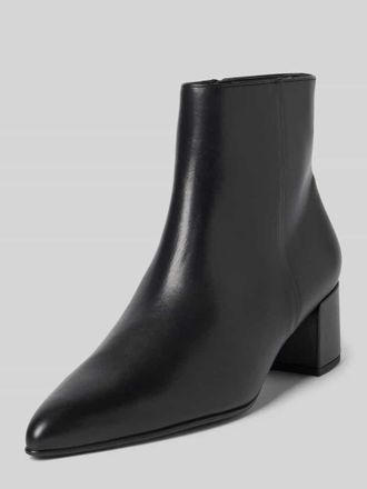 H&ouml;gl Ankle Boots aus Leder mit Blockabsatz in Black, Gr&ouml;&szlig;e 37