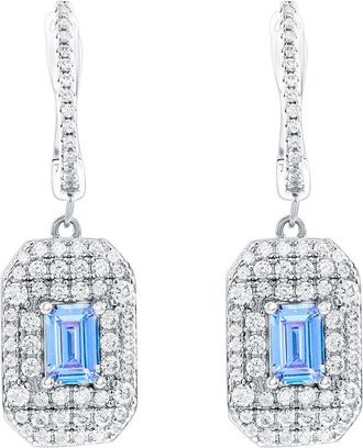 Suzy Levian Suzy Levian Silver Cz Dangle Earrings