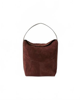 B-Low The Belt Womens Rowe Suede Bucket Bag In Chocolate