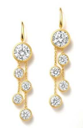Gabi Rielle 14K Gold Vermeil Cubic Zirconia Drop Earrings at Nordstrom Rack
