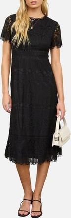August Sky Lace Midi Drss in Black at Nordstrom Rack, Size Medium