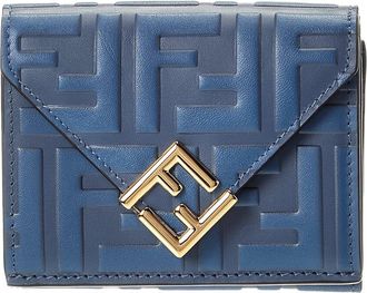 Fendi Fendi Ff Diamonds Leather Card Case