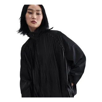 Nike (WMNS) Nike Pleated Tracksuit Jacket Asia Sizing Black HJ0518-010