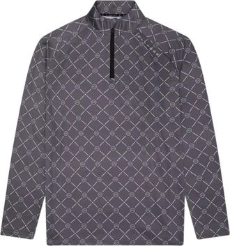 Ellesse Heren Chieso golf-fleece met halve rits en relaxte pasvorm (Grijs)