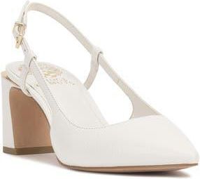 Vince Camuto Haslie Slingback Sandal in Bianco Pl Souffle Lux at Nordstrom Rack, Size 9.5