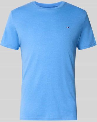 Tommy Jeans Slim Fit T-Shirt Modell TJM XSLIM JASPE HTR TEE E in Hellblau Melange, Gr&ouml;&szlig;e XXL