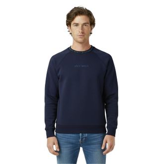 Jack Wills Heren Sweatshirt met ronde hals (Marine)