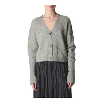 Roberto Collina Cardigans, female, Gray, M, Cardigan 253F32010
