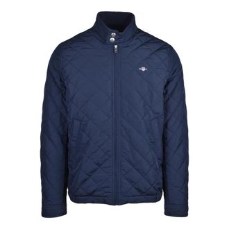 GANT Gewatteerde Windcheater - Heren - Zomerjassen - Blauw - XL - Polyester - Jassen