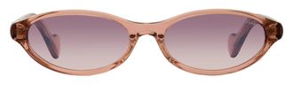Moncler ML0117 Elongated Oval Sunglasses - Pink