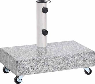 vidaXL Base De Sombrilla Granito Gris Claro 45x25x8,3 Cm Vidaxl