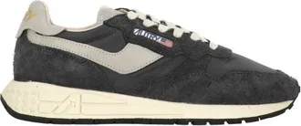 Autry Black Reelwind Low Leather-Blend Sneakers