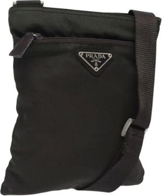 Prada Vintage, Dames, Bruin, ONE Size, Nylon, Pre-owned Nylon prada-bags