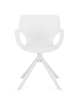 BIZZOTTO Juego 4 sillas acero blanco