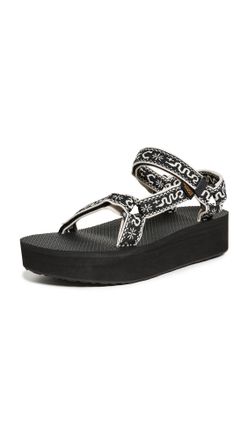 Teva FLATFORM UNIVERSAL Ladies Sandals Bandana Black/Birch