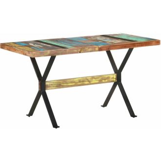vidaXL Mesa De Comedor De Madera Maciza Reciclada 140x70x76 Cm Vidaxl