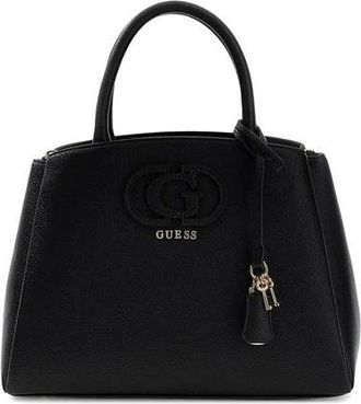 Guess Tassen, Dames, Zwart, ONE Size, Leer, Isola 3 Comp Satchel