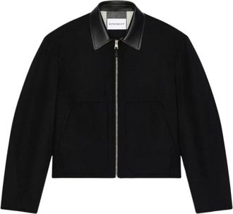 Givenchy Chaqueta Camisera de Lana - Jackets - Hombre - Negro - S