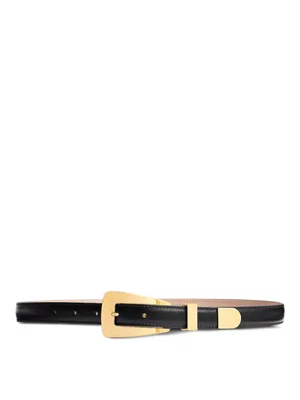Khaite Lucca Belt - Gold (20Mm) Blk