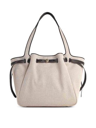 Tory Burch Large Beige Cotton Bag