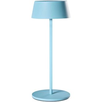 Beliani Lampada LED wireless da interno ed esterno in metallo con porta USB C ricaricabile blu Guder